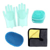 Pet Bathing Gloves Dog Bath Supplies Set