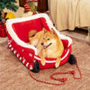 Christmas Sled Kennel Pet Bed