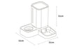 Pet Automatic Water Storage Double Plastic Pet Bowl
