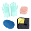 Pet Bathing Gloves Dog Bath Supplies Set
