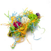 3pcs Bird Toy Parrot Gnawing Supplies Utensils Brushed Rattan Ball Grass Wooden Toys