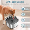 Pet Stainless Steel Water Bowl Large Capacity Floating