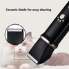 Electric Pet Shaver 4-in-1 Set Digital Display Washing Dog Cat Scissors